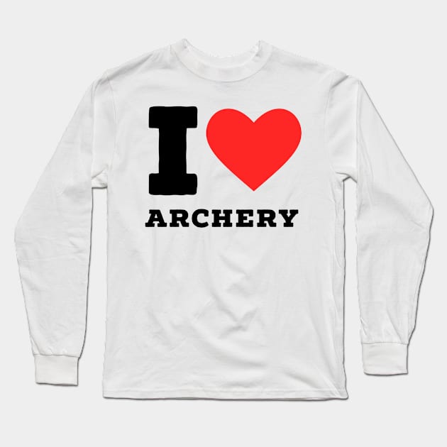 I love archery Long Sleeve T-Shirt by richercollections